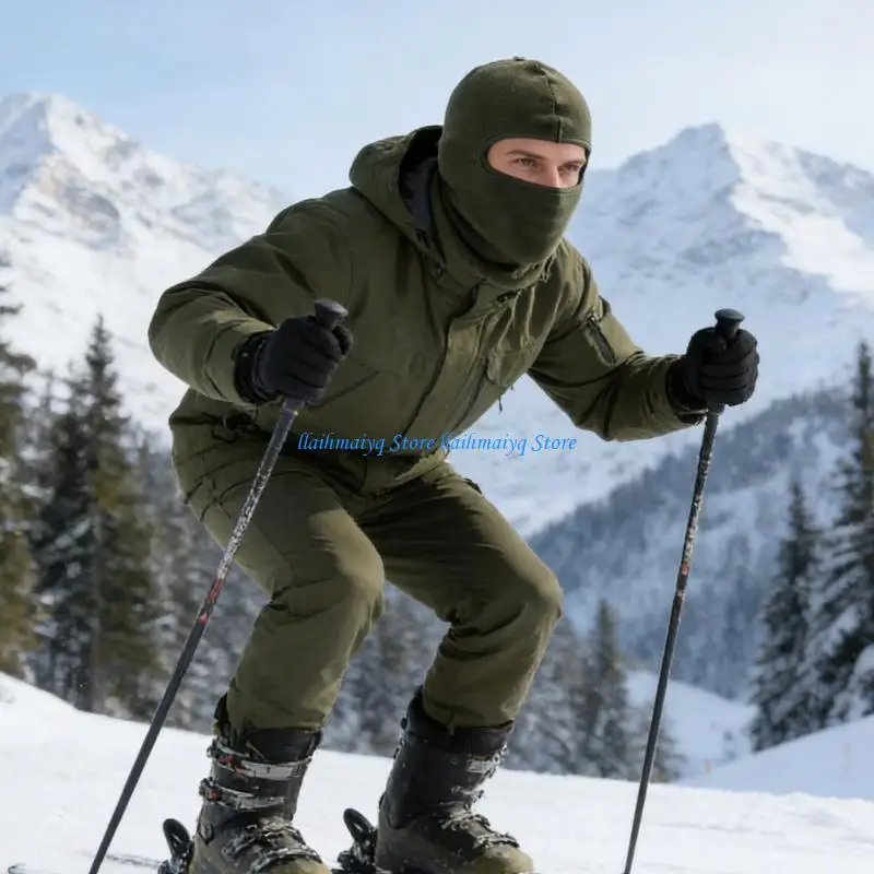 573B Fleece Balaclava With Single Hole Design Full Face Head Cover for Heat Retention
