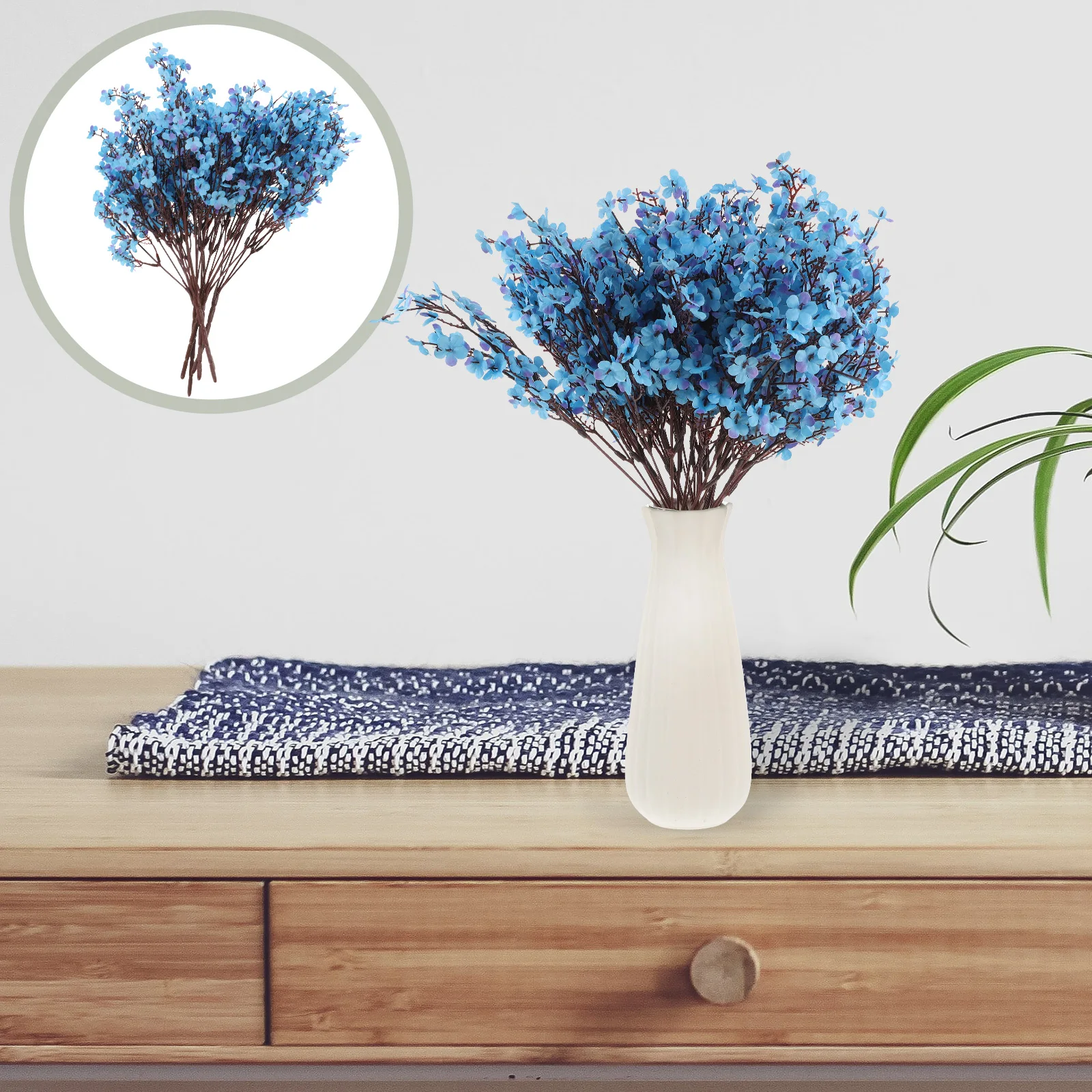 

6Pcs Artificial Gypsophila Flowers Real Touch Fake Flower for Wedding Party Home Decoration Vase Centerpiece Floral