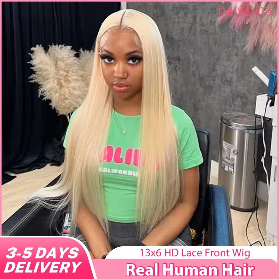 

Парик из натуральных человеческих волос, 220 плотности, 613 медово-русый, идеально прямой, с HD-кружевом 13x6, парик с HD-кружевом 13x4, настоящие бразильские прямые волосы