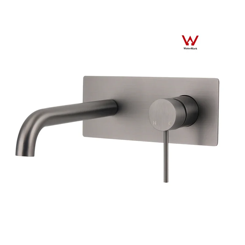 Factory Price Watermark Wels 6 Stars 304 Stainless Steel Shower Mixer Basin Tap Waterfall Faucets Bathroom Wall Mount Faucet