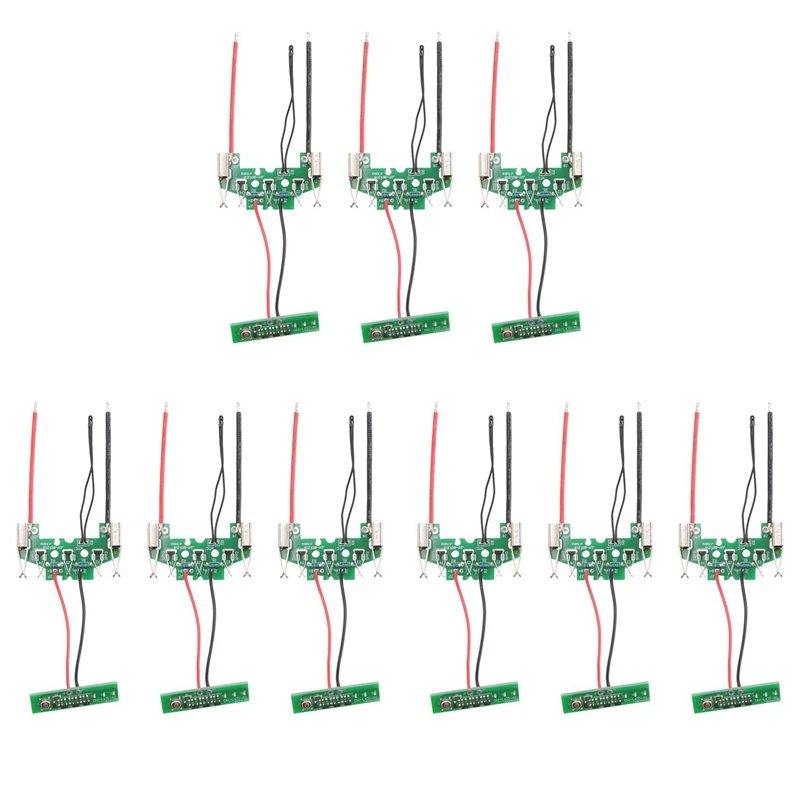 

9Pcs BAT610 18V Lithium-Ion Battery PCB Charging Protection Circuit Board For Boschs 18V Li-Ion Battery