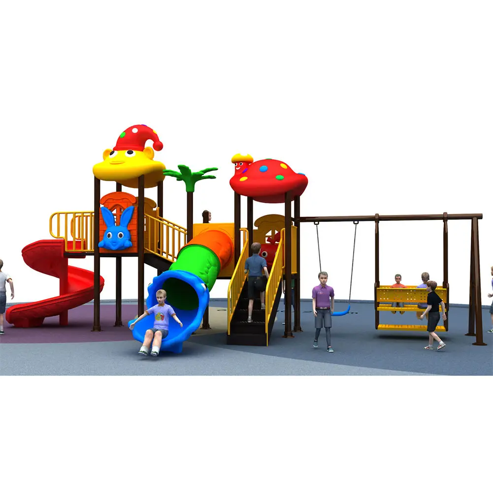 China Manufacturer Cheap Play Ground Children's Jungle Gym Kids Slide Outdoor Playground Games