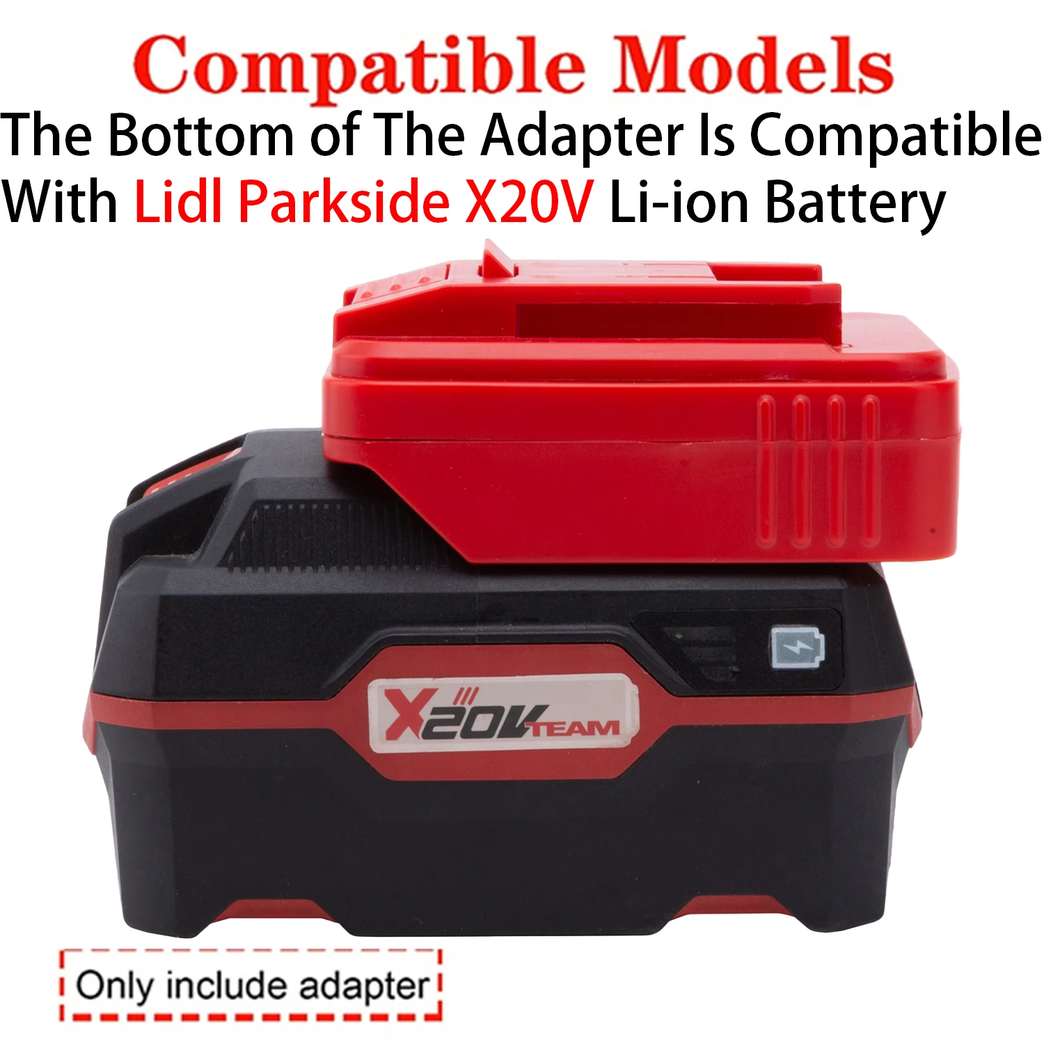Adapter for Einhell OZITO 18V Li-ion Tool to Lidl Parkside X20V Li-ion Battery Adapter Converter Power Tool Accessory