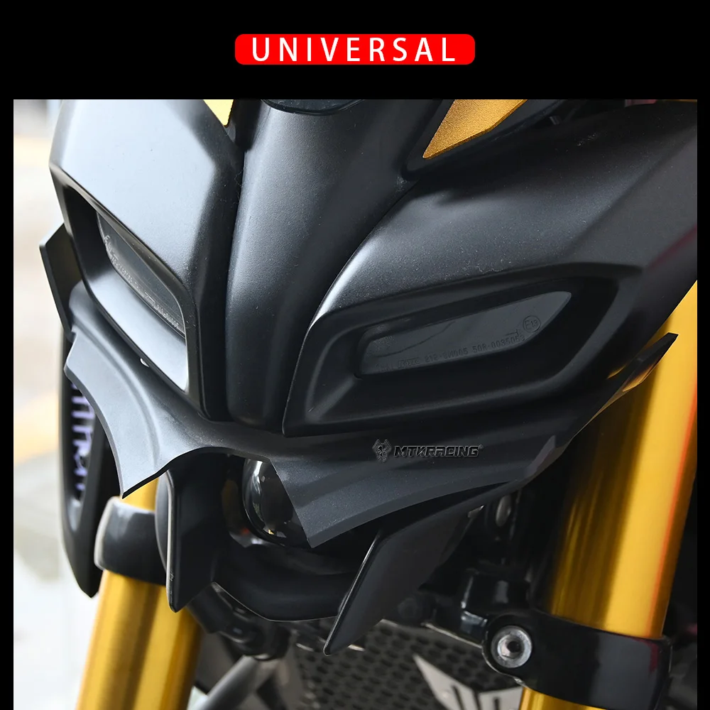 Motorcycle AccessoriesFor YAMAHA MT-15 MT-125 2018-2024 Motorcycle Winglets Front Fairing Aerodynamic Protection Cover Guard ABS