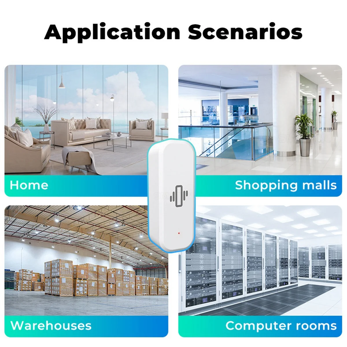 Zigbee Smart Vibration Sensor Detection Tuya Smart Life APP Notification Real-Time Motion Vibration Alarm Smart Home
