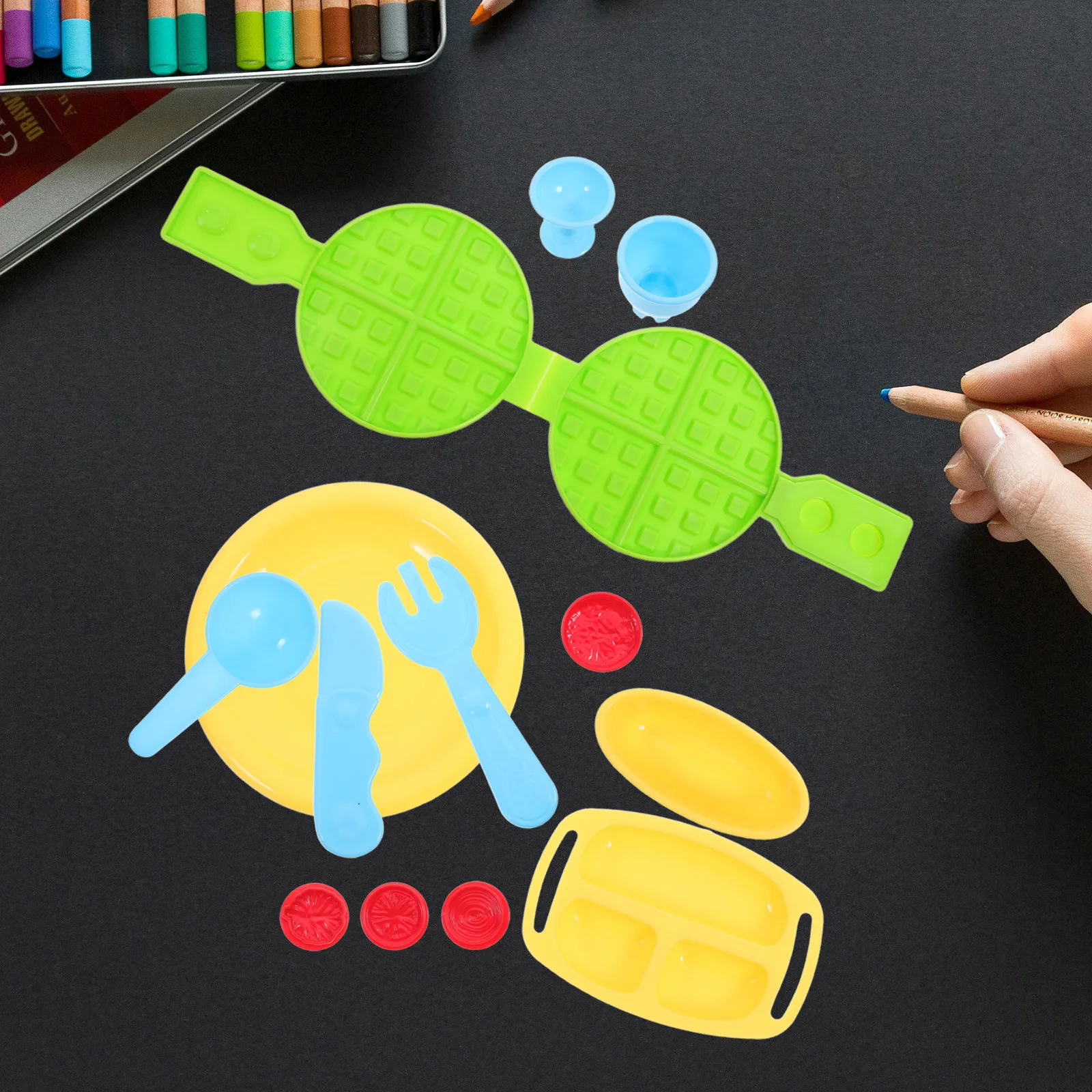 

1Set Plasticine Mould Set Assorted Tools Models for Children Early Learning Classroom Daycare Fun DIY Kits Safe Nontoxic Easy