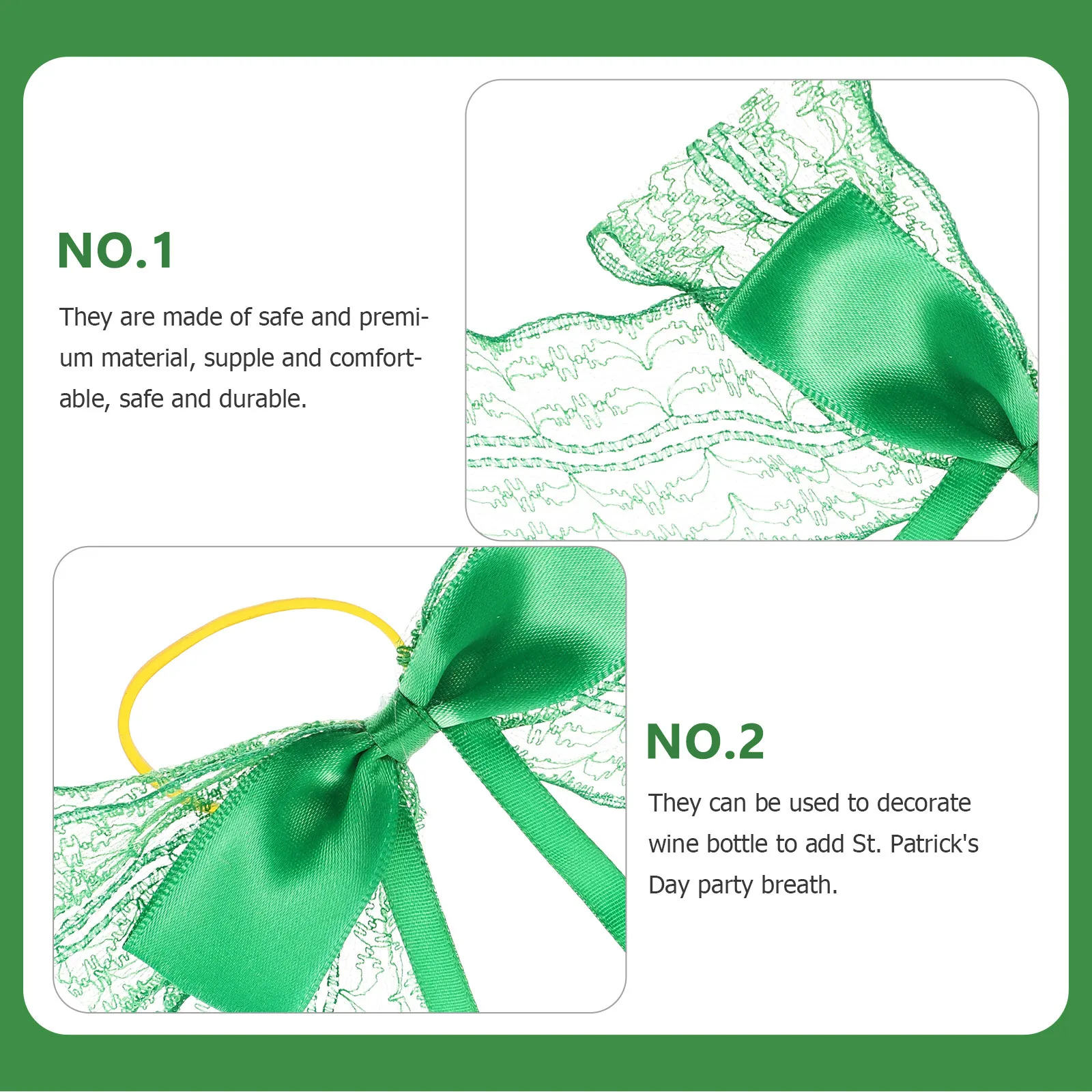 

10Pcs St Patrick's Day Mini Wine Bottle Decors Holiday Party Bottle Neck Decorations St. Patrick's Day Decor Party Favors,