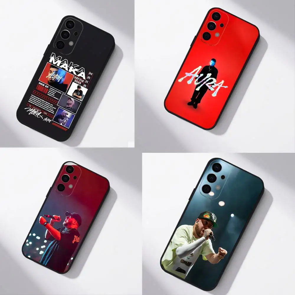 

Rapper Maka Aura 2025 Tour For Samsung Phone Case S25,S24,S21,S22,S23,S30,Ultra,S20,Plus,Fe,Lite,5G Black Cover