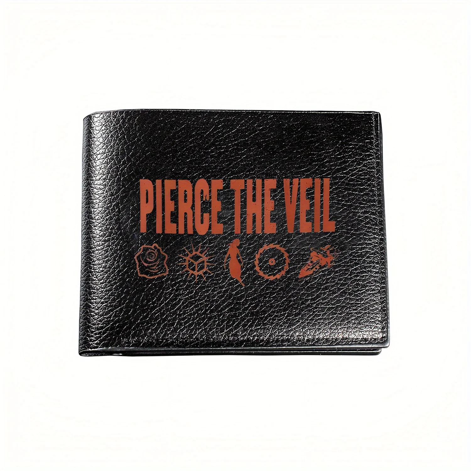 

Мужской кошелек с логотипом Pierce The Veil Band, деловой мужской повседневный элегантный простой практичный качественный кошелек, стильный принт Grap