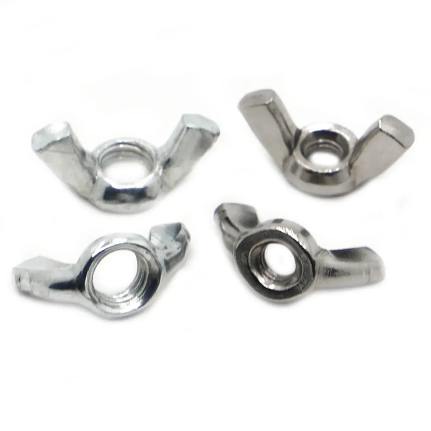 M3 M4 M5 M6 M8 M10 M12 DIN315 304 Stainless Steel Butterfly Wing Nuts Zinc Plated Carbon Steel Hand Tighten Nut 5-10Pcs
