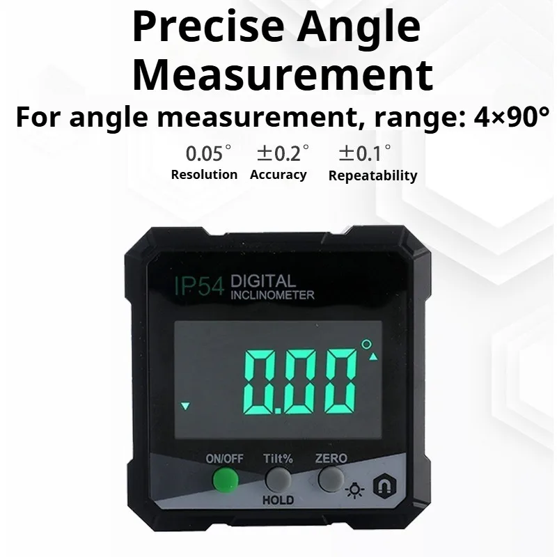 Convenient Digital Angle Finder Gauge Woodworking 90° Magnetic Inclinometer Professional Precision Construction Measuring Tool