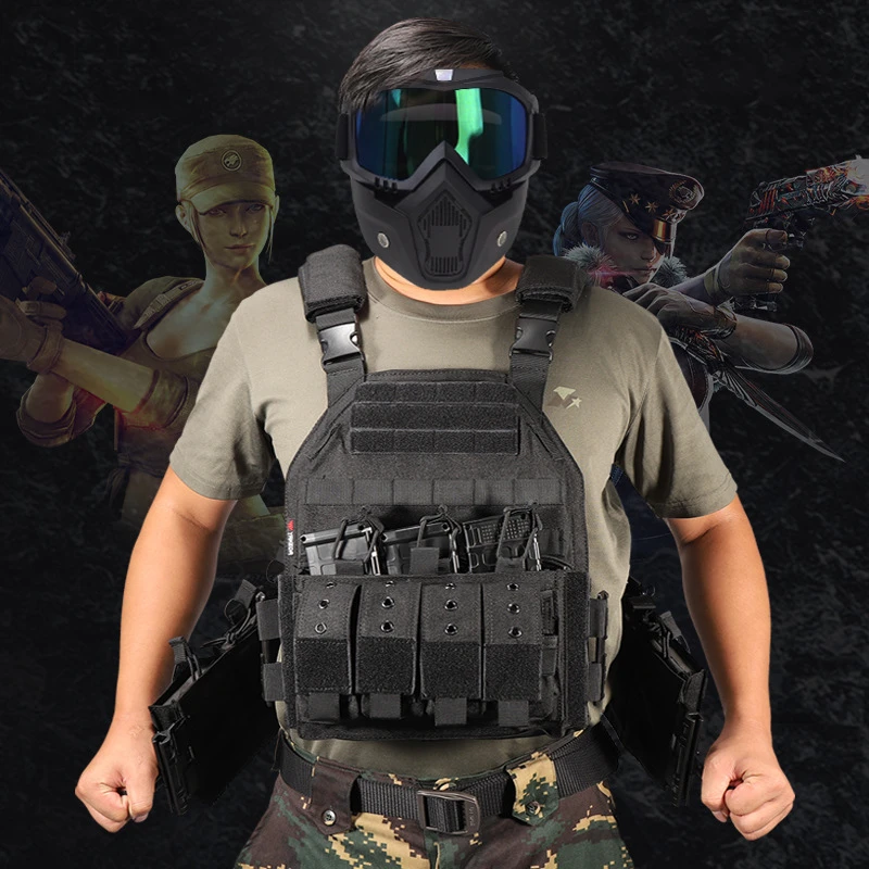 Imagem -02 - Yakeda-militar Combat Armor Vest Caça Airsoft ao ar Livre cs Training Quick Release Equipamento de Proteção