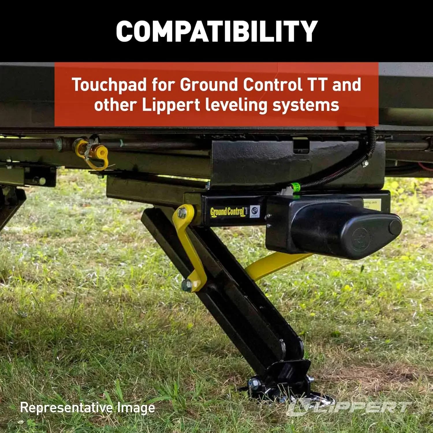 Lippert Ground Control RV 5. Rad-und Reiseanhänger-Nivel liers ystem Ersatz-Touchpad mit automatischer Nivel lier taste-421484ne