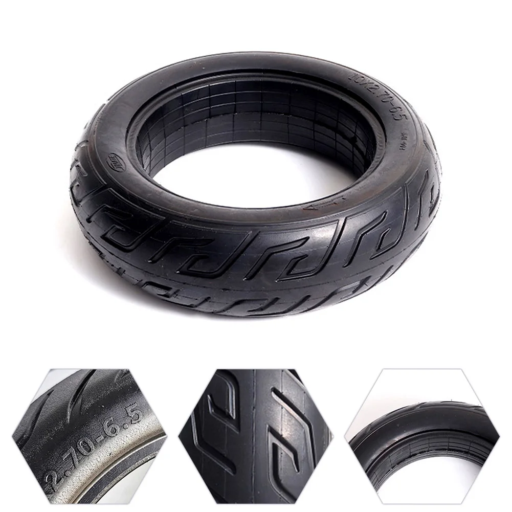 Electric Scooter Solid Tire 10Inch Rubber Wear-resistant Thickened Explosion Proof Tire Without Inflation Tire E-Scooters Parts