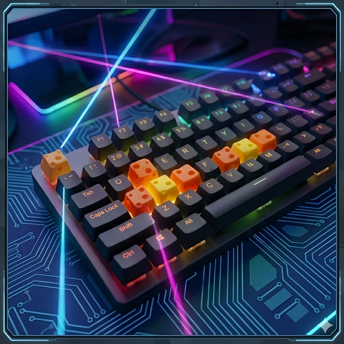 Creative cheese shaped keycaps, DIY fun keycaps, compatible with most mechanical keyboards, cute aesthetic desktop decoration