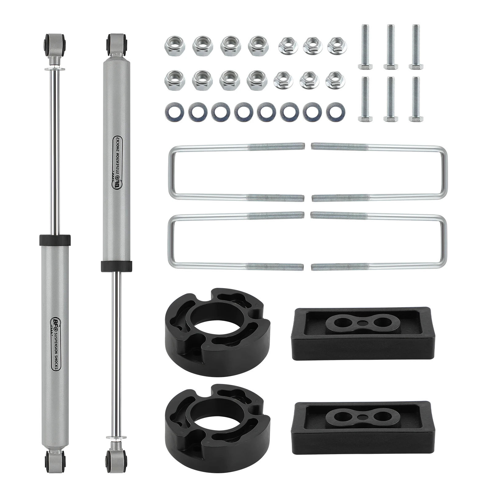 2.5 Inch Leveling Lift Kit For Ford F-150 2WD 4WD 2004 2005 2006 2007 2008 With Shock Absorbers Strut Extensions & Shocks