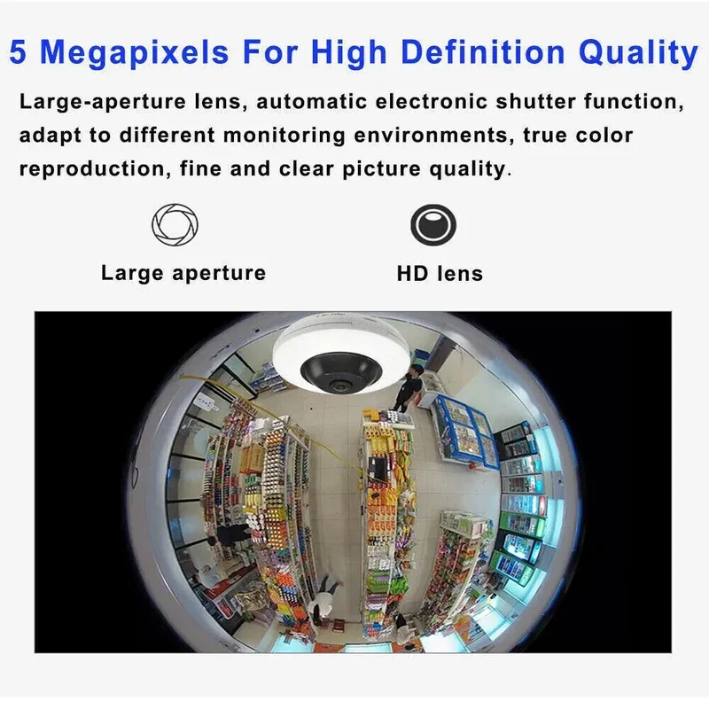 Original Hikvision 5MP POE 360°  Fixed Fisheye View IP Camera DS-2CD2955G0-ISU Built-In Mic Audio Alarm Interface Network Camera