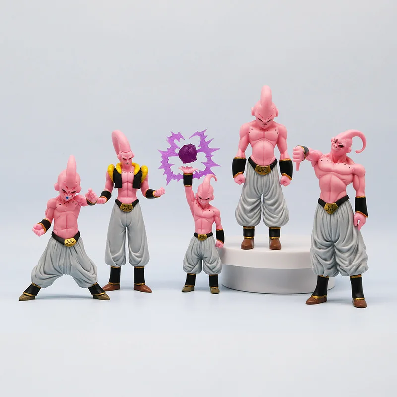 8 Pcs Dragon Ball Majin Buu Different Forms Anime Action Figure Model Statue Collection Desktop Decoration Ornament Boy Toy Gift