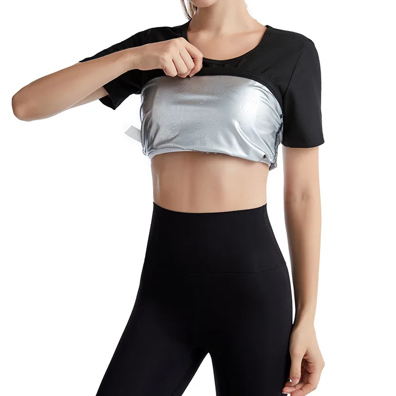 Corsé deportivo para mujer, Top de manga corta, ropa moldeadora de Yoga