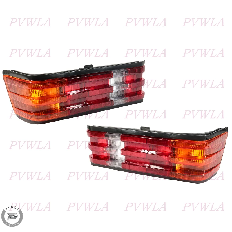 الذيل ضوء لا لمبات لبنز W201 190E 1982 1983 1984 1985 1986 1987 1988 1989 1990-1993 سيارة الخلفية مصباح مكبح عكس وقف الضوء #2