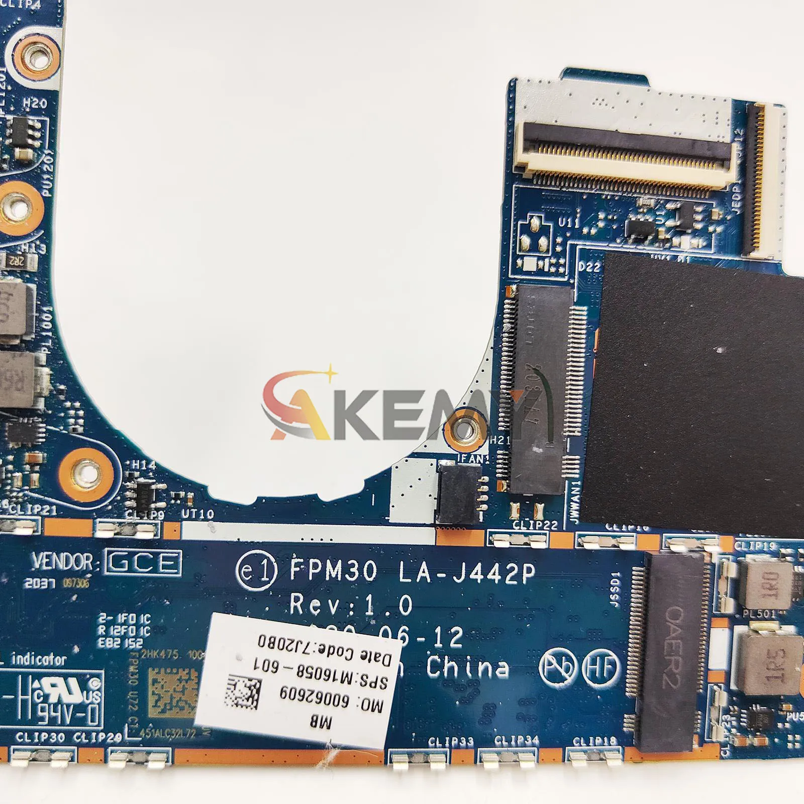 LA-J442P для ноутбука HP EliteBook X360 1030 G7, материнская плата M16088-001 M16085-001 с процессором i5 i7 10-го поколения, 8 ГБ 16 ГБ ОЗУ