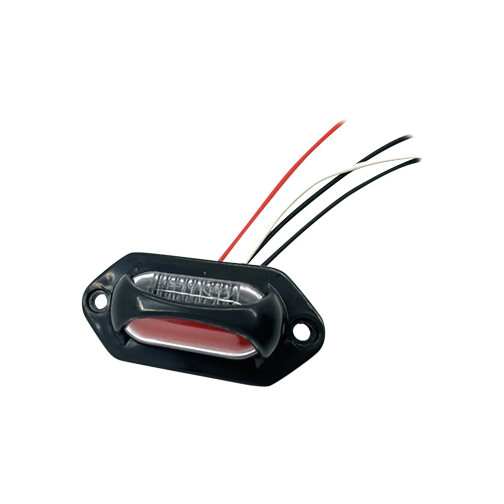 1Pc 12V-24V LED License Plate Light Chrome Number Plate Light Motorcycle RV Caravan Lorry Truck Trailer Plate Lighting