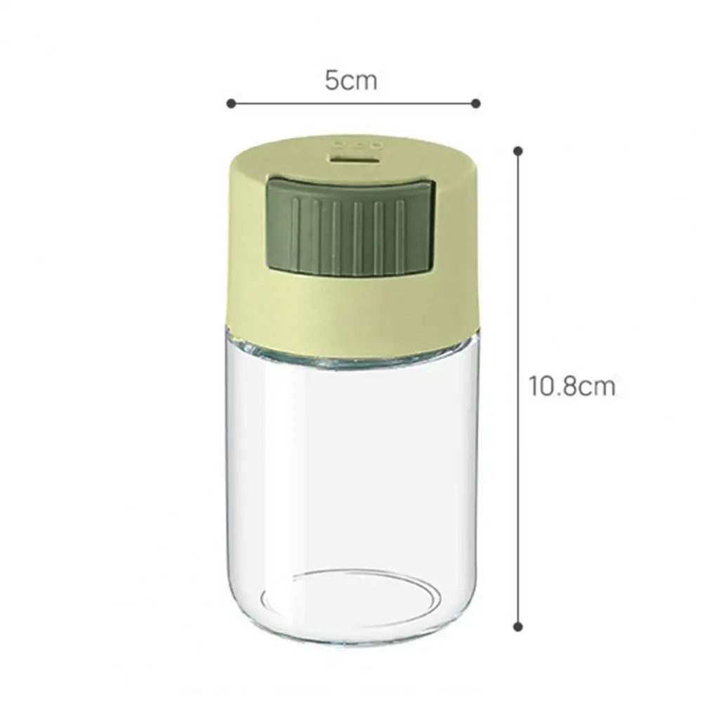 Transparent Salt Shaker Spice Jar with Transparent Design Moisture Resistant Glass Salt Shaker with Easy Refill Design Food