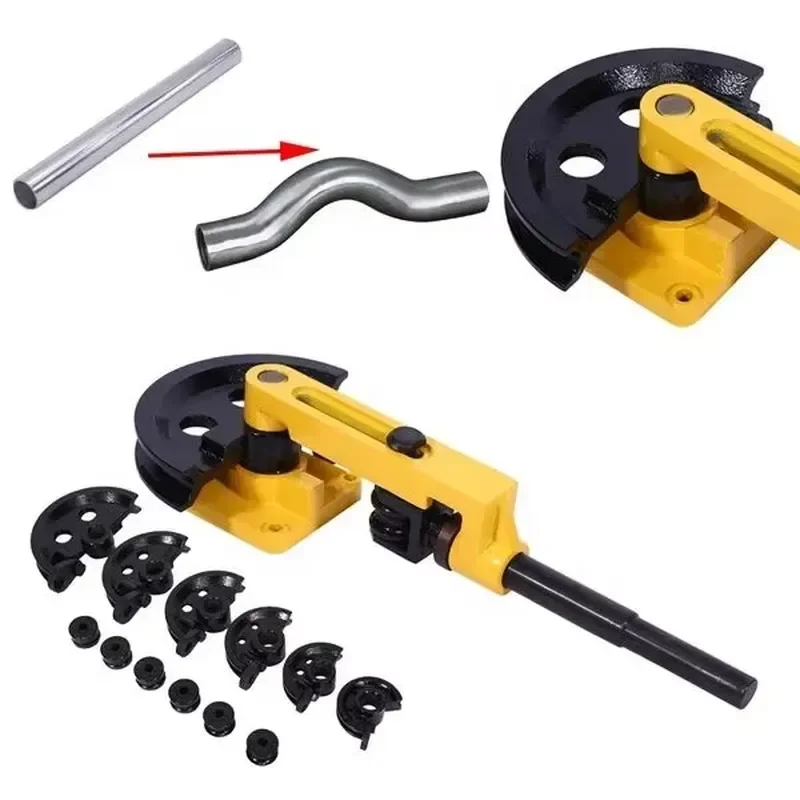 SWG-25 Professional Manual Tube Bender Metalworking Manual PIPE Bending Machine Manual Punch Mobile Aluminum for Old Pipe 27