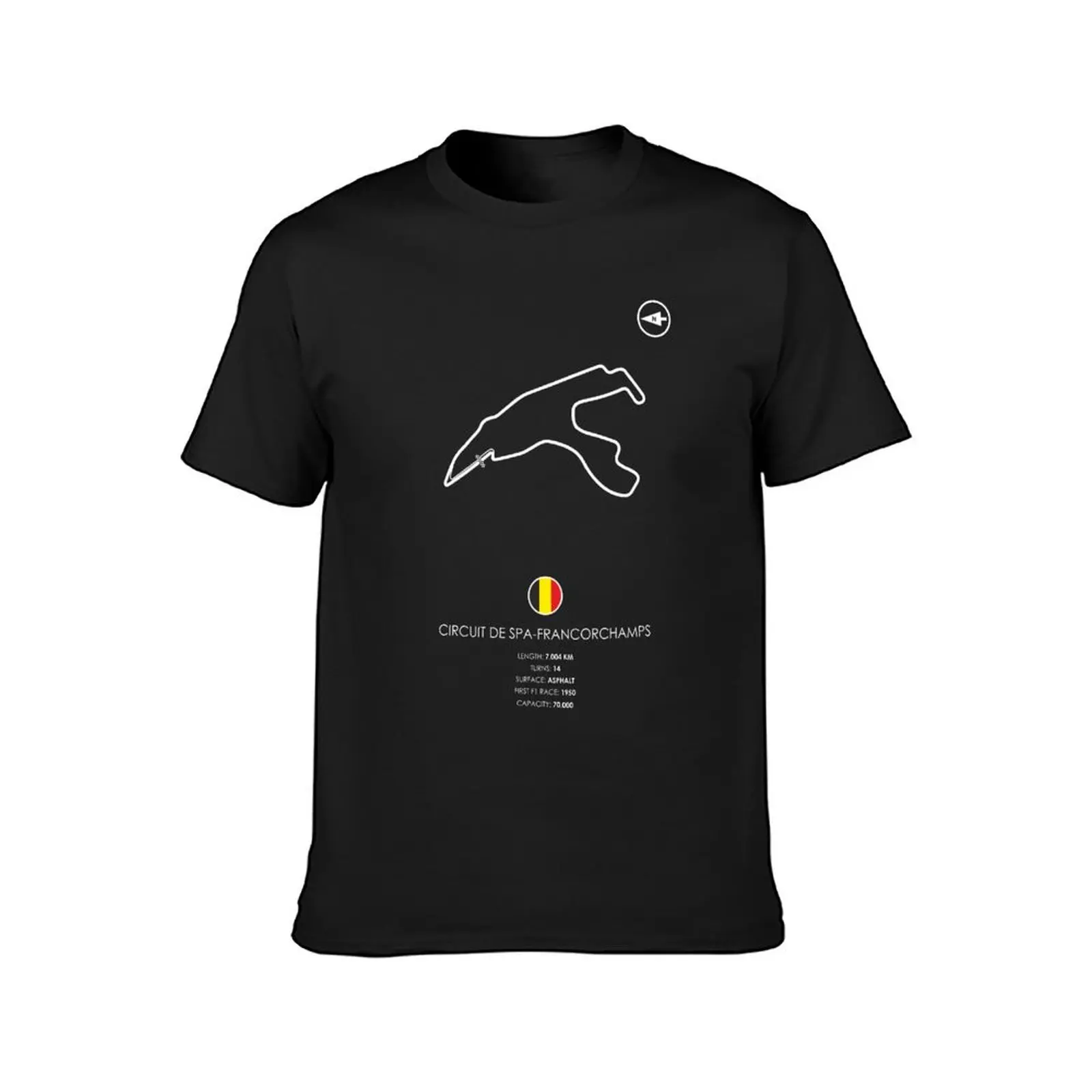 Circuit De Spa-Francorchamps T-Shirt kawaii clothes oversized Blouse funny t shirts for men