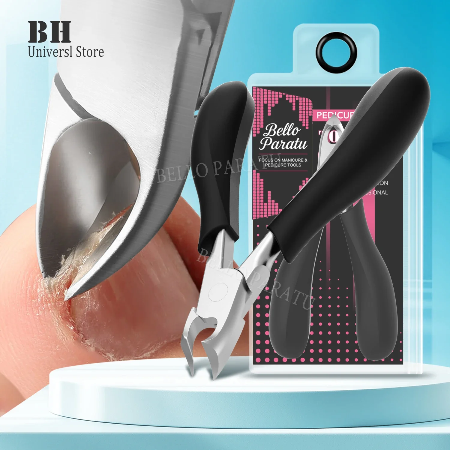 

1 шт., кусачки для ногтей, профессиональный резак для вросших ногтей, супер острые изогнутые лезвия, обрезка вросших толстых ногтей, маникюрный инструмент