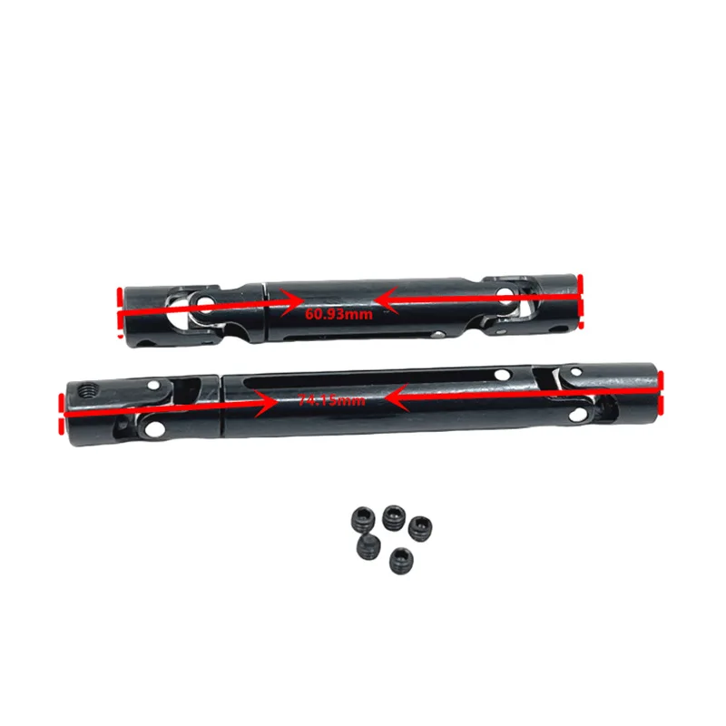 Pièces de voiture télécommandée Naughty Dragon 1/16 C44 C34 FJ45, Amélioration en métal, Joint universel, Arbre de transmission