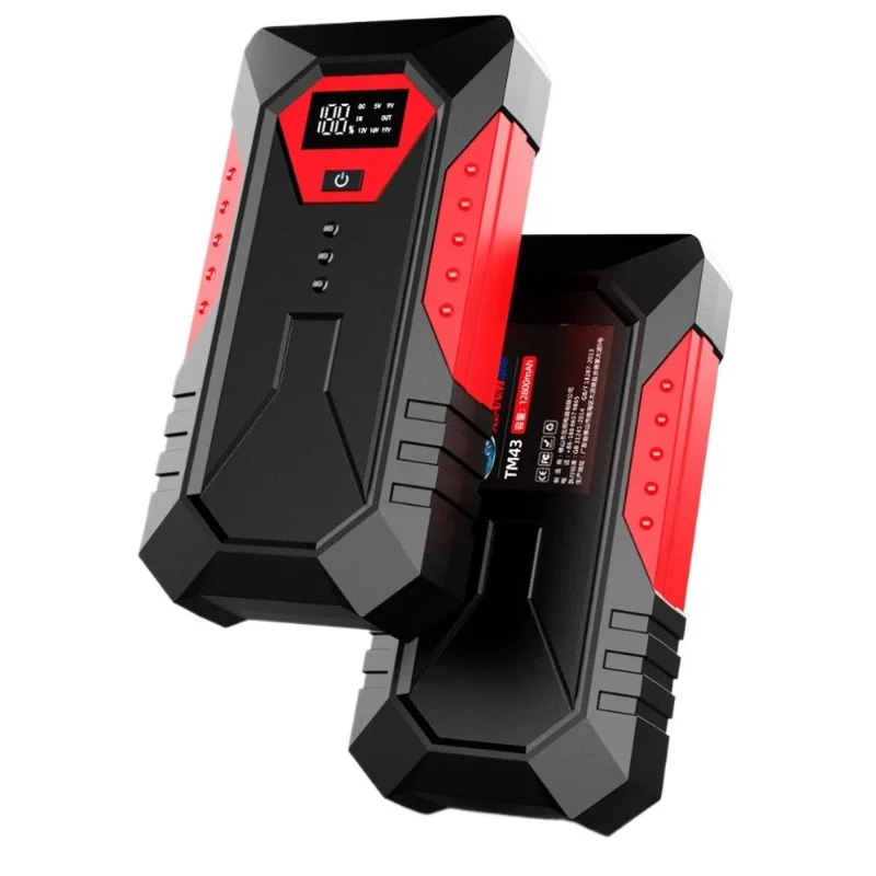 12V 6000mAh Portable Car Jump Starter Power Bank Petrol Diesel Car Emergency Booster Starting Device for Motorcycles, Auto