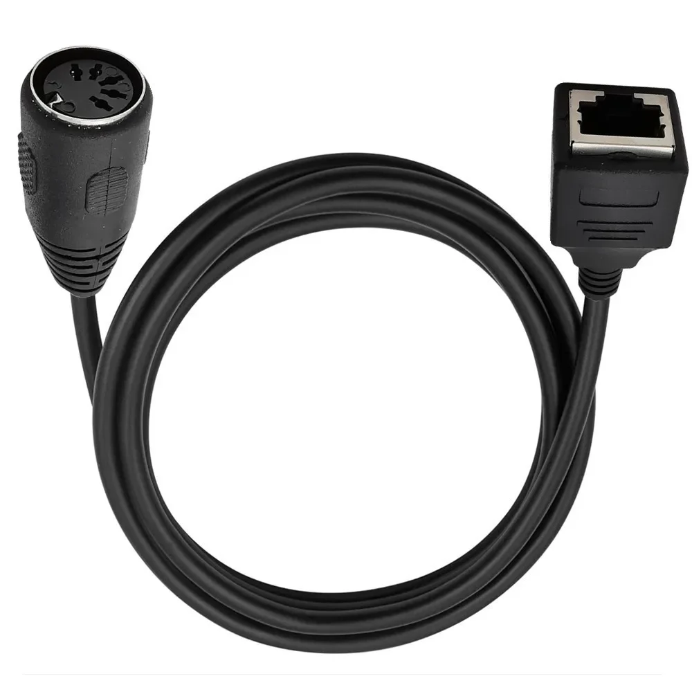 Large DIN 5pin Male & Female To RJ45 Female 8p8c Audio Connection Cable MIDI To RJ45 Adapter Cable 0.5m 1m 1.5m