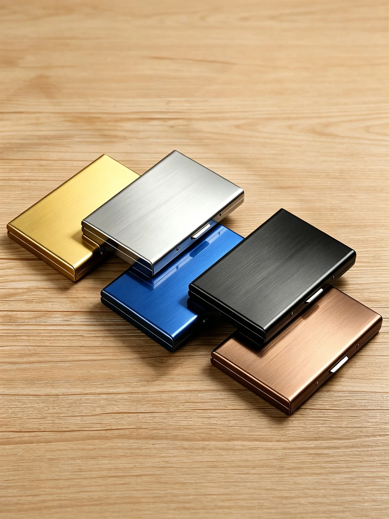Rfid-Karte Metall Slim Wallet für Männer Kreditkarteninhaber Bifold Mini Wallets Männliche Geldbörse Porte Carte Short Bi-Fold Choice Valet – Detail 6