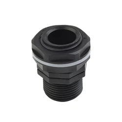 3/4inch 1inch 2inch PP Tank Bushing Threaded Fitting Flange Connection External Thread IBC Rain Bushing Threaded Fittings