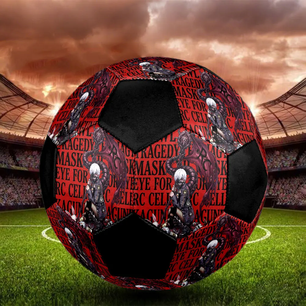 1PC Tokyo Ghoul Soccer Ball Football Size 5 Indoor Soccer Ball Colorful Outdoor Sports Gift Choice HE118