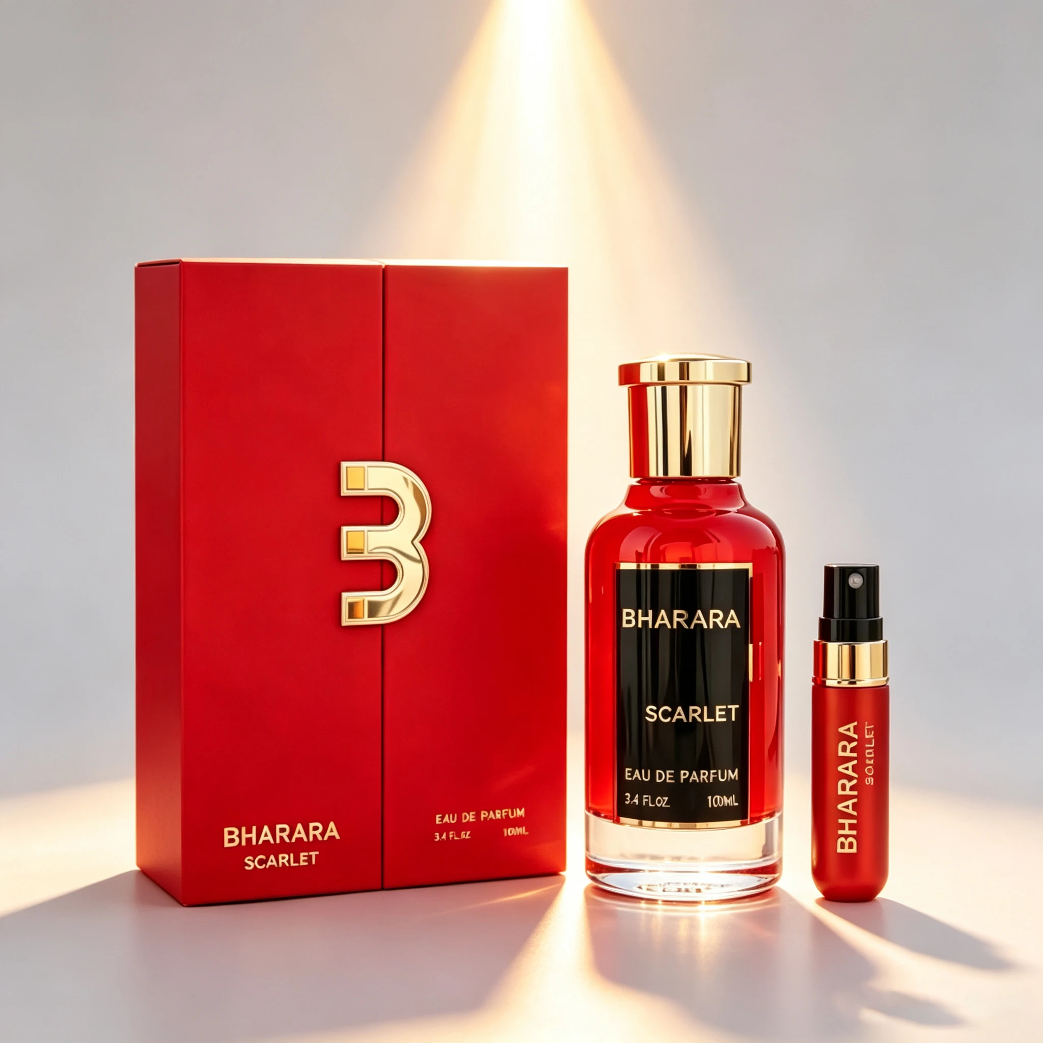 Home Fragrance Red Wine - Bharara Scarlet Kırmızı Şişe Parfüm Bharara