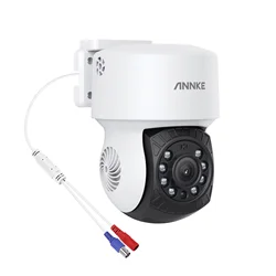 Annke 2MP PTZ AHD Camera Black Security Surveillance CCTV Camera 3.6MM Lens 30M IR Night Vision 360 telecamera di sicurezza analogica IP65