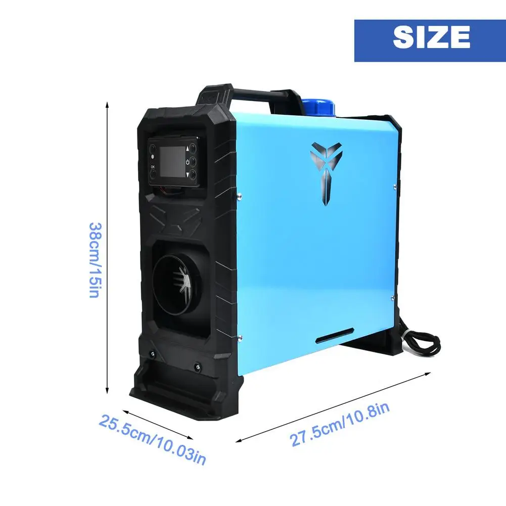 12V 8KW Single Hole Parking Heater Air Heater Fast Heating Low Fuel Consumption Heater Portable Air Conditioner For Home Car