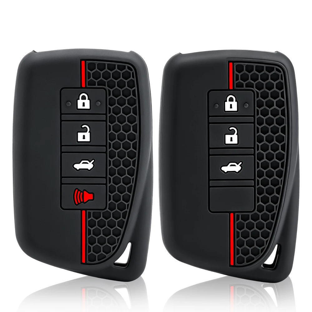 For Lexus NX 2020 LX IS GS RX300 RX450 RX Silicone Car Remote Key Case Caps Cover Protective Shell Keychain Accessories