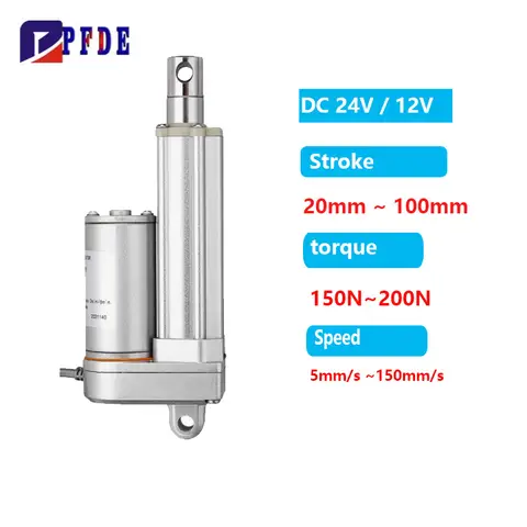 Linear Actuator Waterproof IP65 2000N Stroke 20mm to 100mm Solar Tracker Motorisation Motor 150N to 2000N