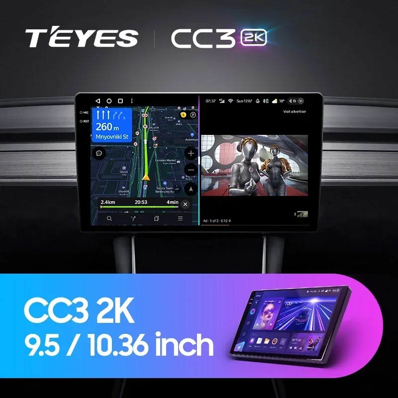 TEYES CC3 2K Universal For Toyota  Hyundai Kia Renault Suzuki Honda Lada Nissan Car Radio Multimedia Video Player