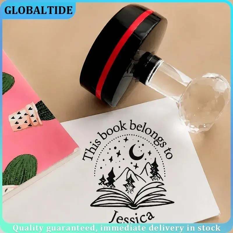 Custom Self Ink Stamp Photosensitive Rubber Stamp Personalized Logo Design Image DIY Office School Seal Tool