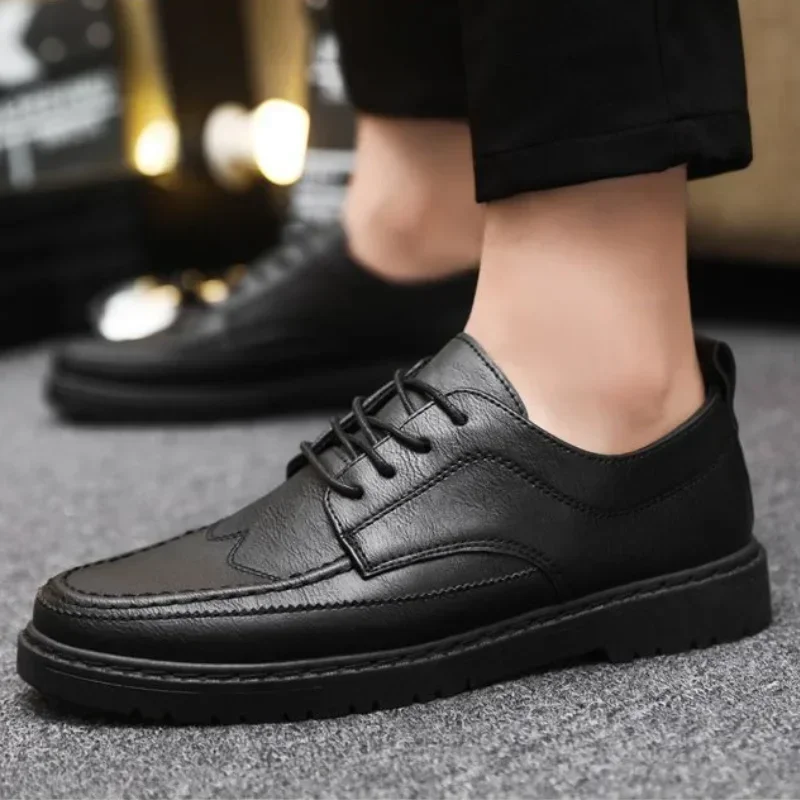 Zapatos formales informales para hombre, calzado Formal de cuero, de lujo, de diseñador, tendencia italiana, 2024