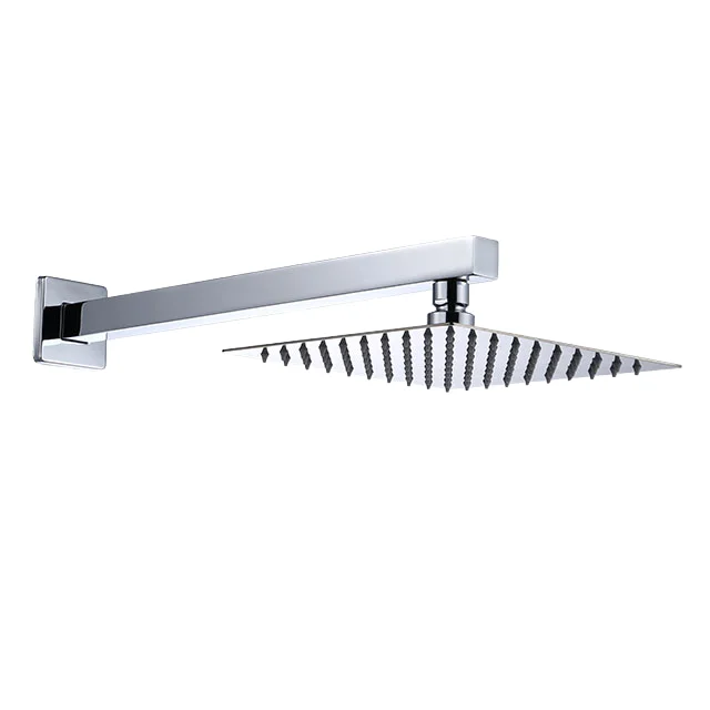 

304 Stainless Steel Square Shower Arm with Concealed Installation Waterfall Rainfall Effect Nozzle for Bathroom