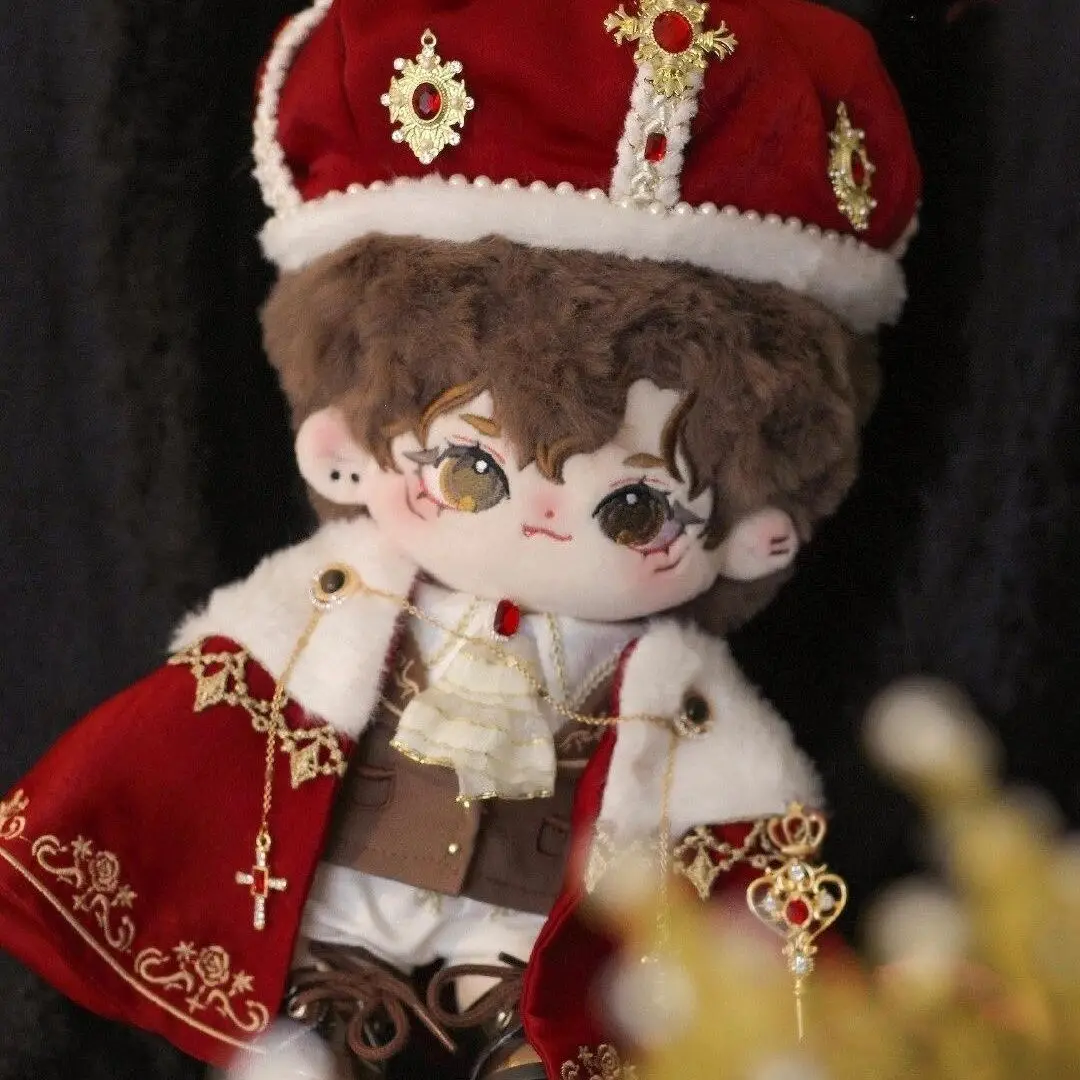 ملابس دمى قطنية 20 سم، غير محددة، عباءة ملك القصر، دمية نبيلة وذكور وأنثى، تمثال رائع، مجموعة ملابس #3