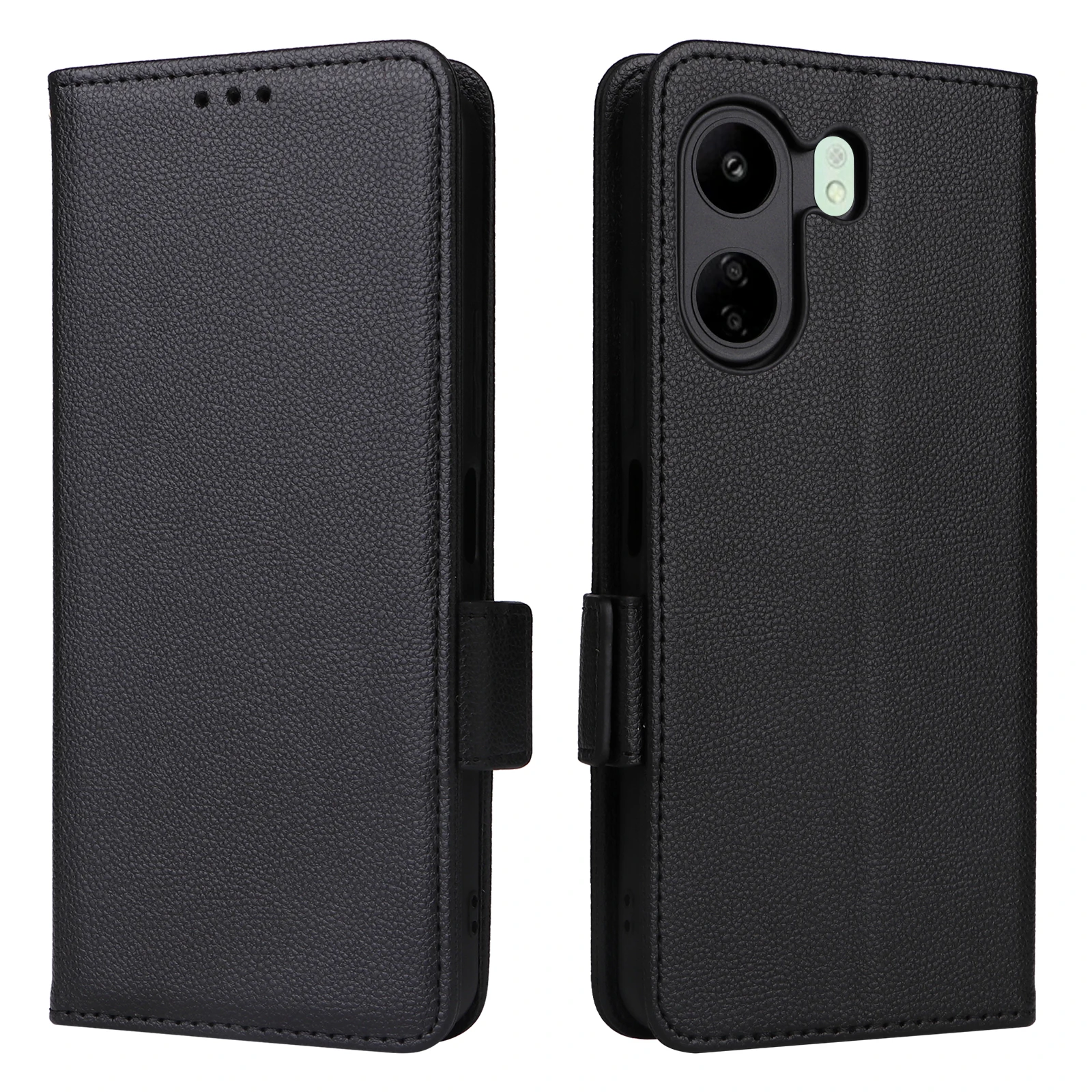 Voor Poco C65 Luxe Flip Pu Lederen Portemonnee Lanyard Stand Case Voor Xiaomi Poco C65 Pococ65 Side Gesp Telefoon Case