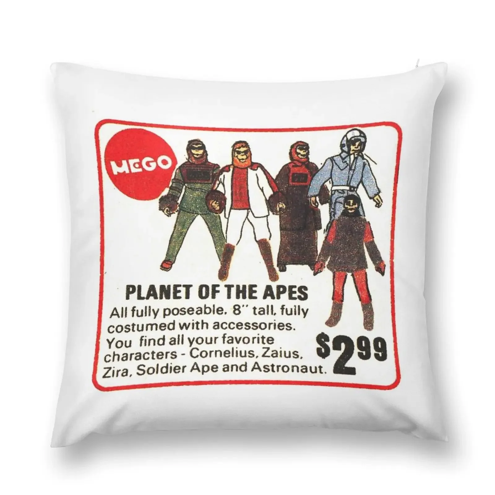 

Mego Planet of the Apes Action Figures Throw Pillow pillows decor home Ornamental Pillow pillow