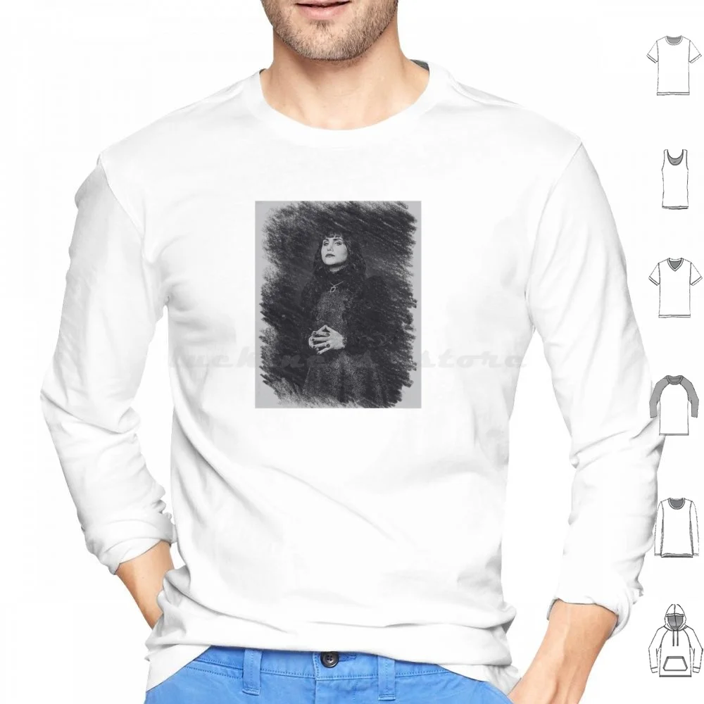 What We Do In The Shadows-Nadja-Natasia Demetriou Sketched Art Hoodies Long Sleeve Sketched Magnet What We Do In The