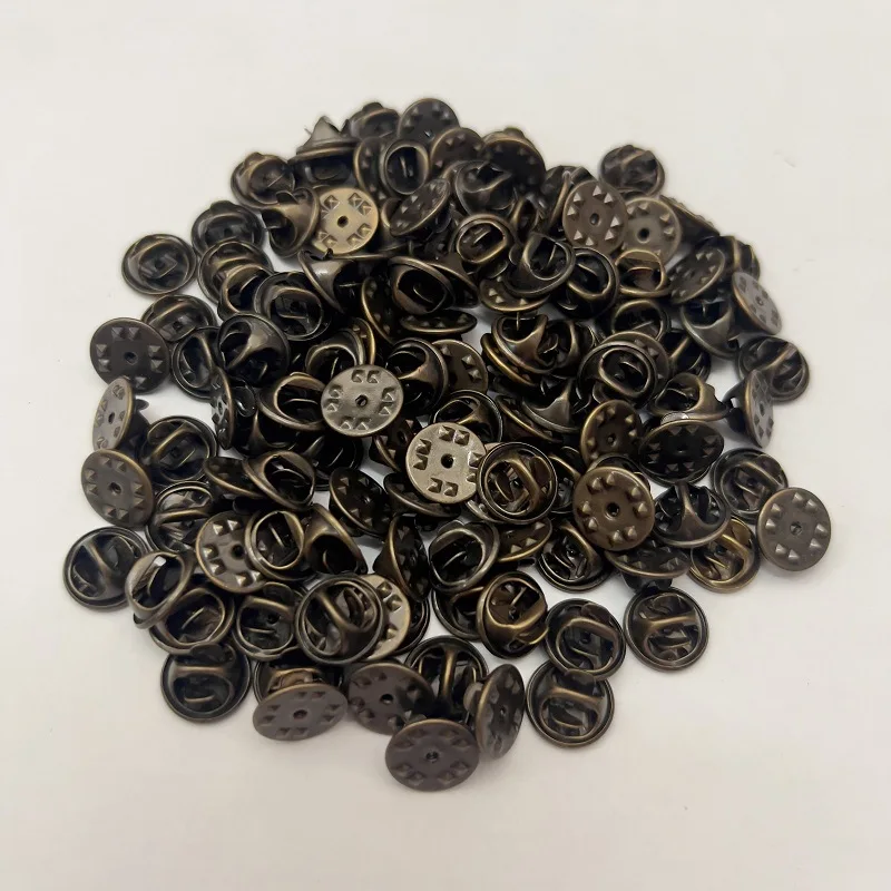 1000 Pairs Kupfer Metall Basis Schmetterling Halter Pin Rücken mit pin Krawatte Tacks Blank Pins für für Revers Pins Service bars Schmuck – Detail 6